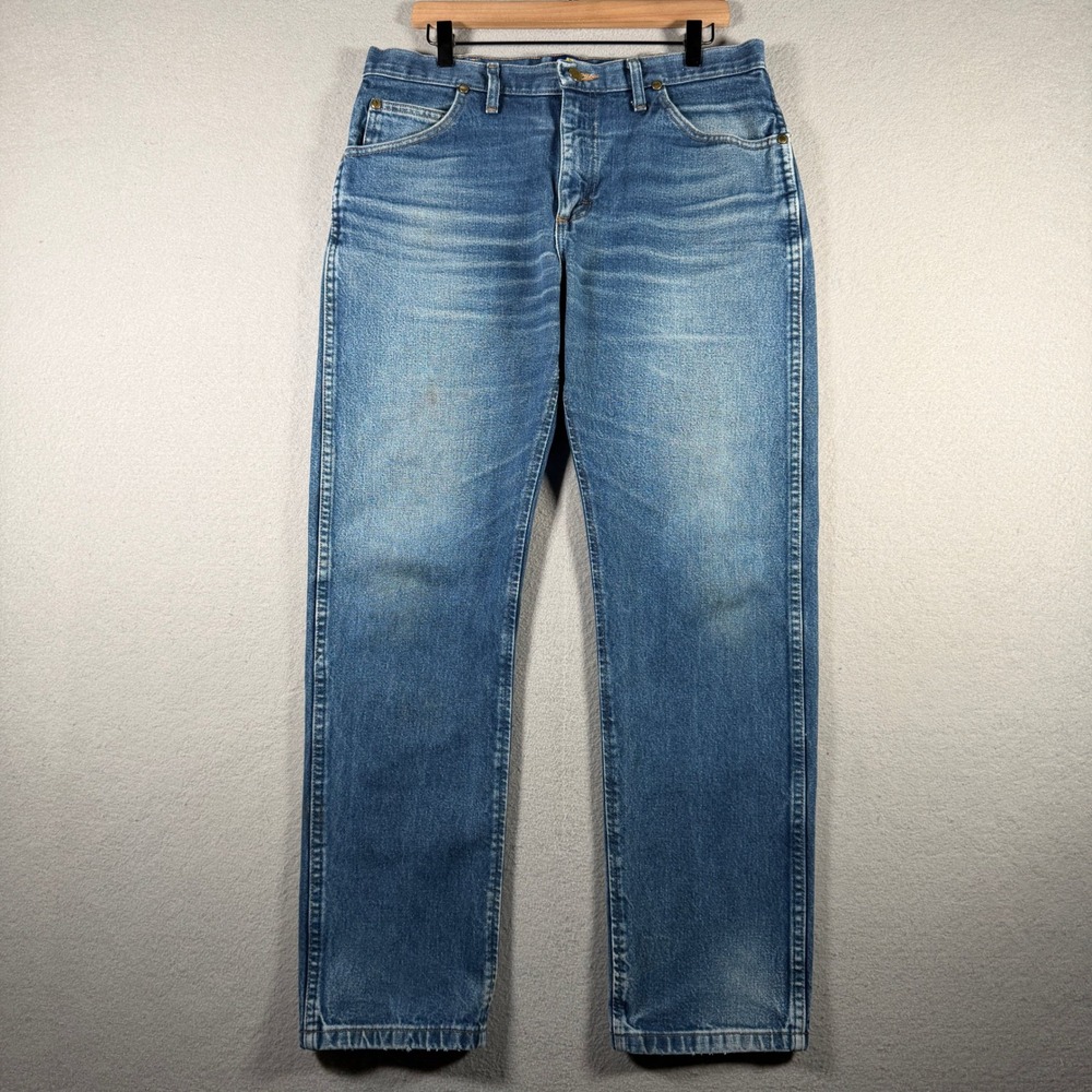 Wrangler 47MWZ Premium Performance Cowboy Cut Regular Fit Jeans Blue 34x31